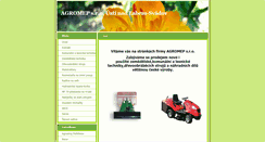Desktop Screenshot of agromep.cz